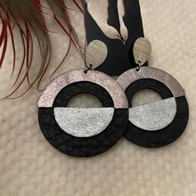 Load image into Gallery viewer, Geometric Circle Earrings